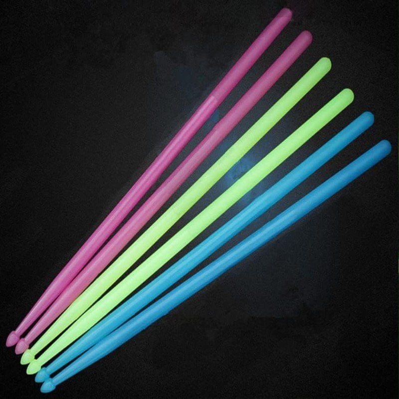 Luminous fluorescent drumsticks