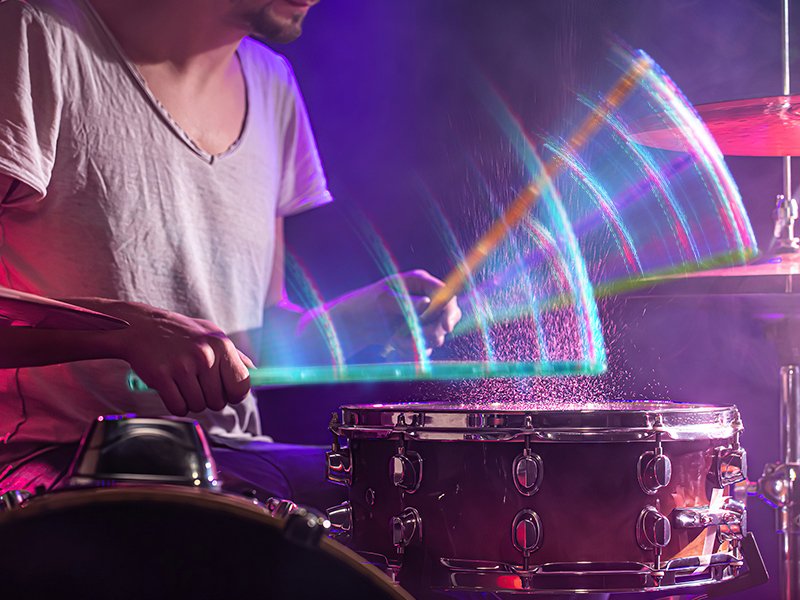 LED light up drumsticks