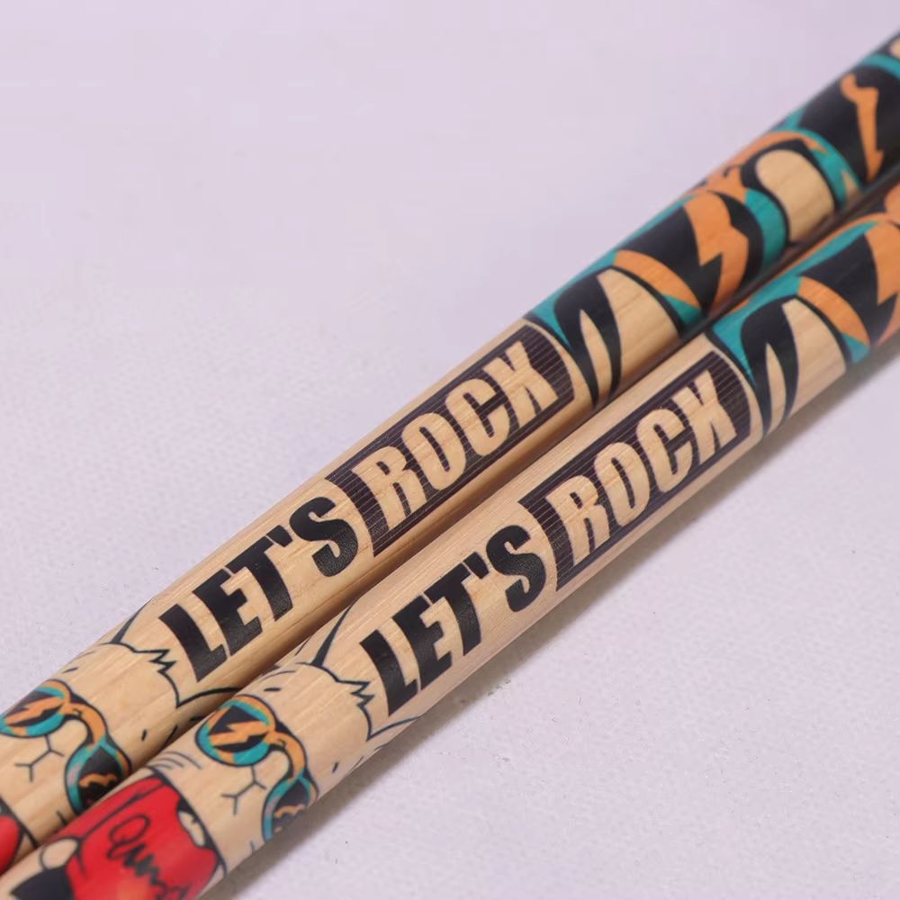 Custom Drumsticks with catoon Logo 1