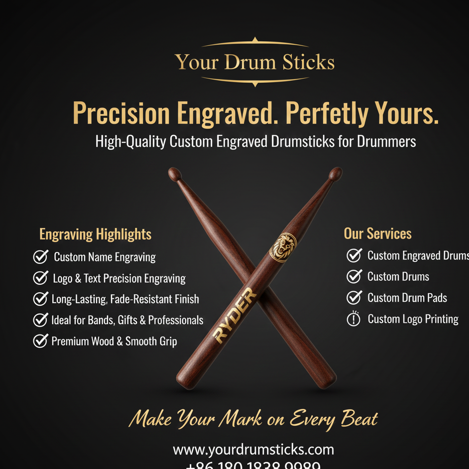 Custom Engraved Drumsticks