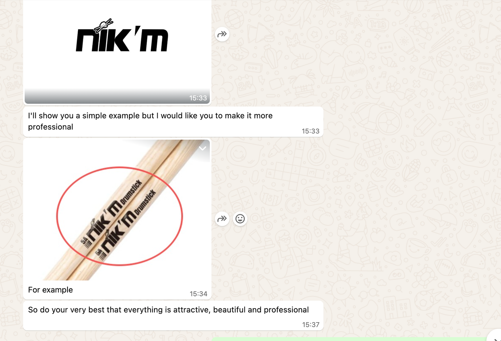 Inquiry of personaliized drumsticks