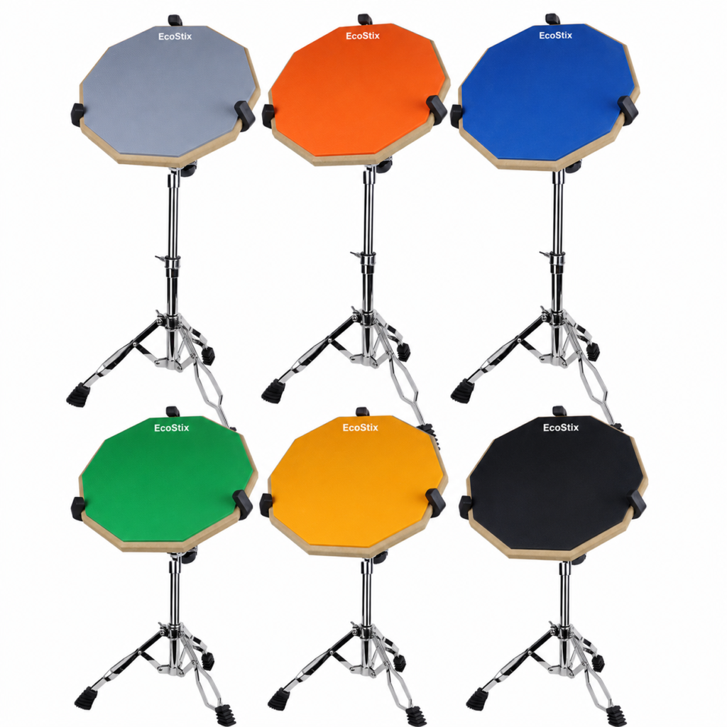 12 drum practice pad set